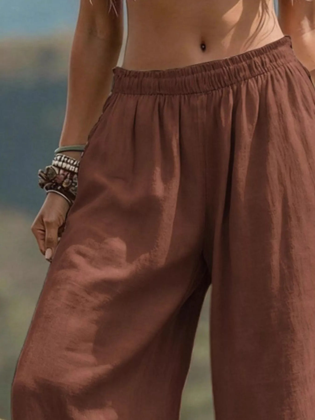 Pantalón Bohemio Paloma de Pierna Ancha, vista adicional 4
