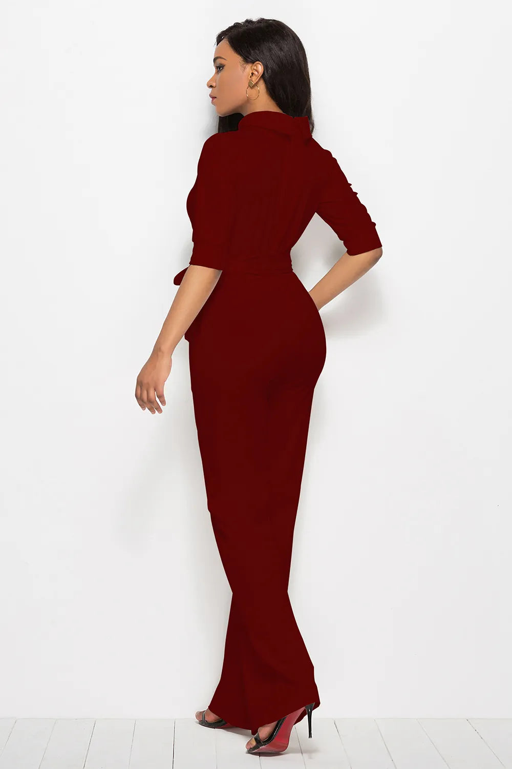 Jumpsuit Palazo Valentina con Cinturón, vista adicional 3