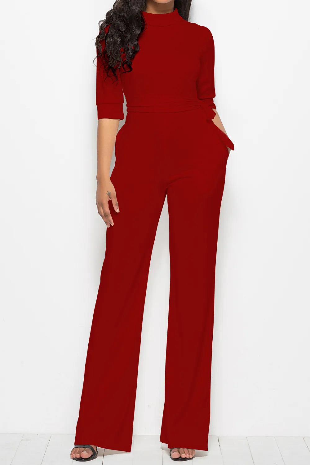 Jumpsuit Palazo Valentina con Cinturón, vista adicional 10