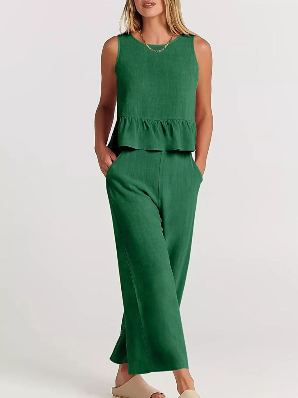 Conjunto Iris con Bajo de Volantes y Pantalón, vista adicional 15