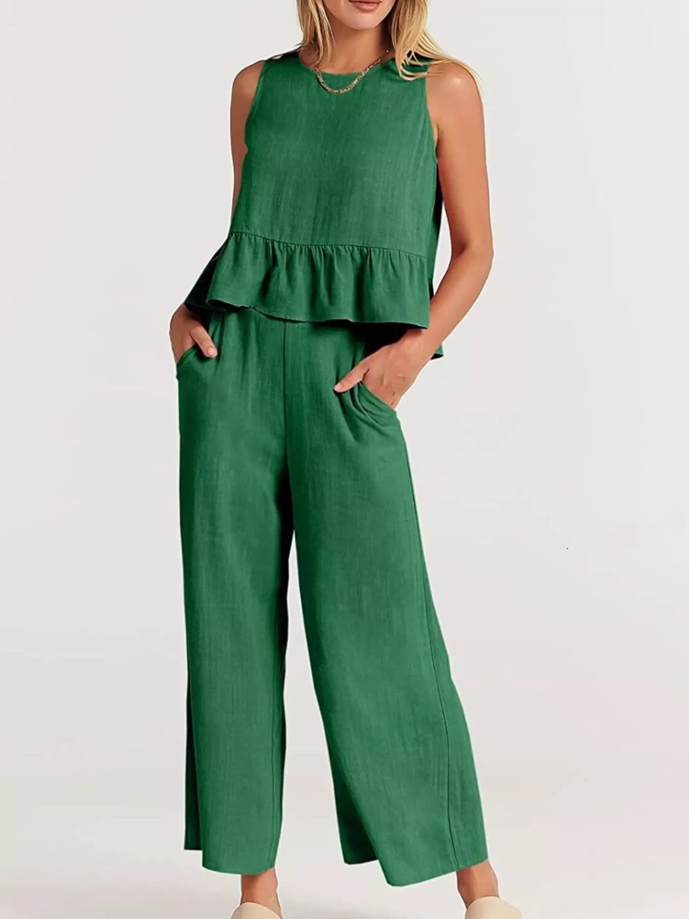 Conjunto Iris con Bajo de Volantes y Pantalón, vista adicional 13