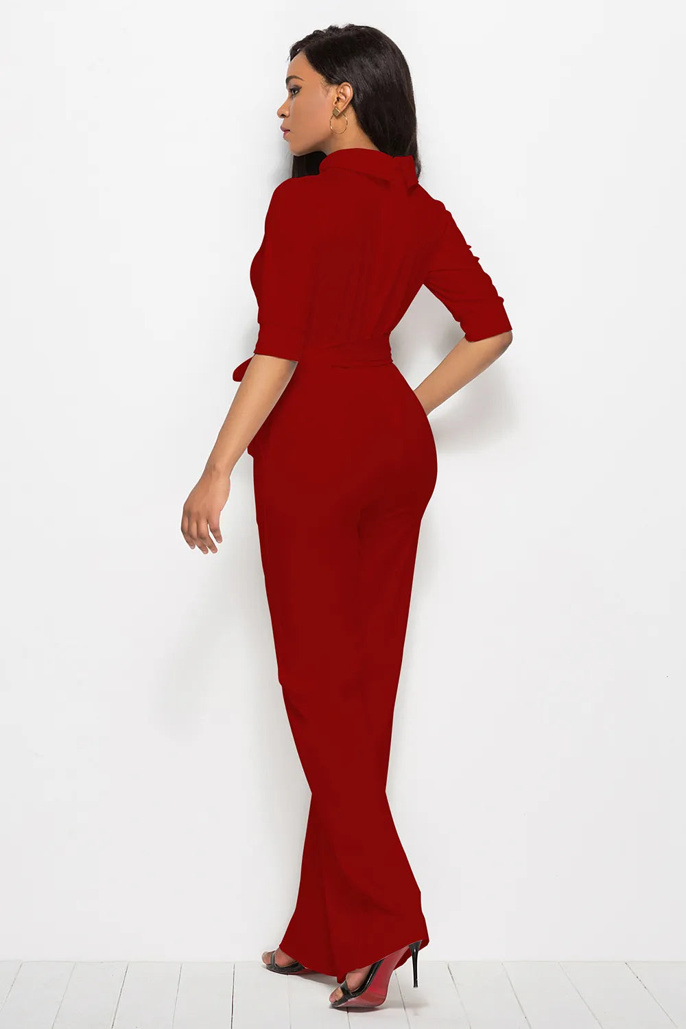 Jumpsuit Palazo Valentina con Cinturón, vista adicional 12
