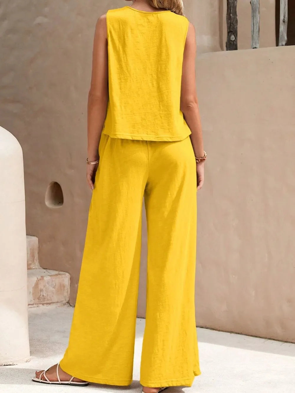 Conjunto Alma de Top Sin Mangas y Pantalón Palazo, vista adicional 8