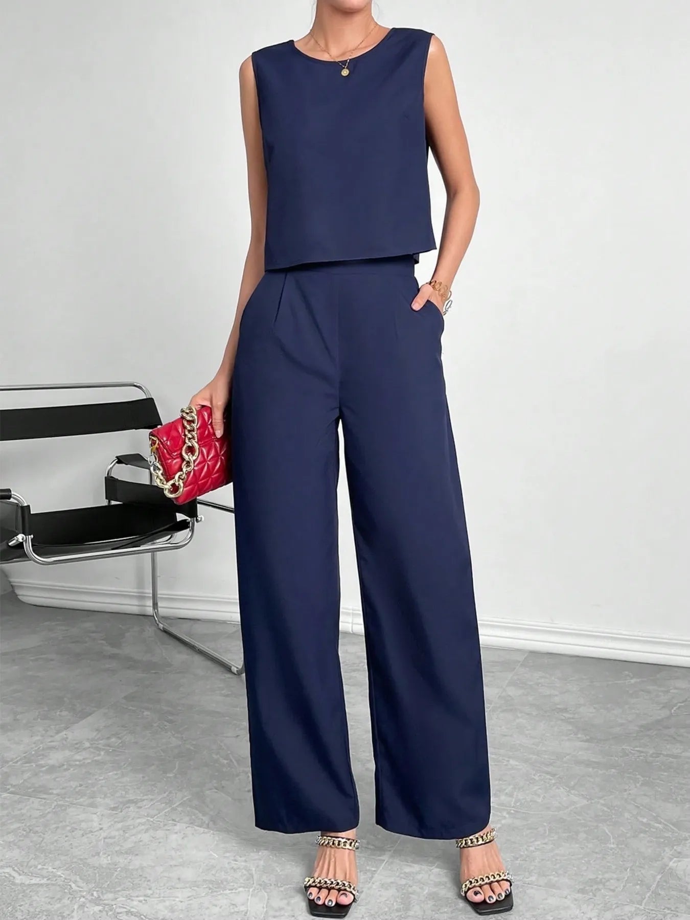 Conjunto Serena de Top y Pantalón con Bolsillos