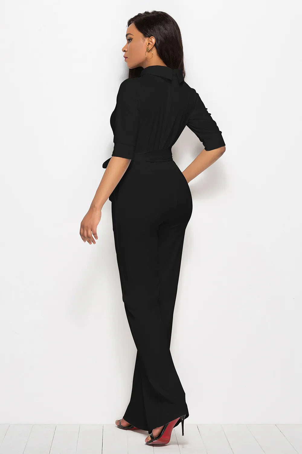 Jumpsuit Palazo Valentina con Cinturón, vista adicional 9