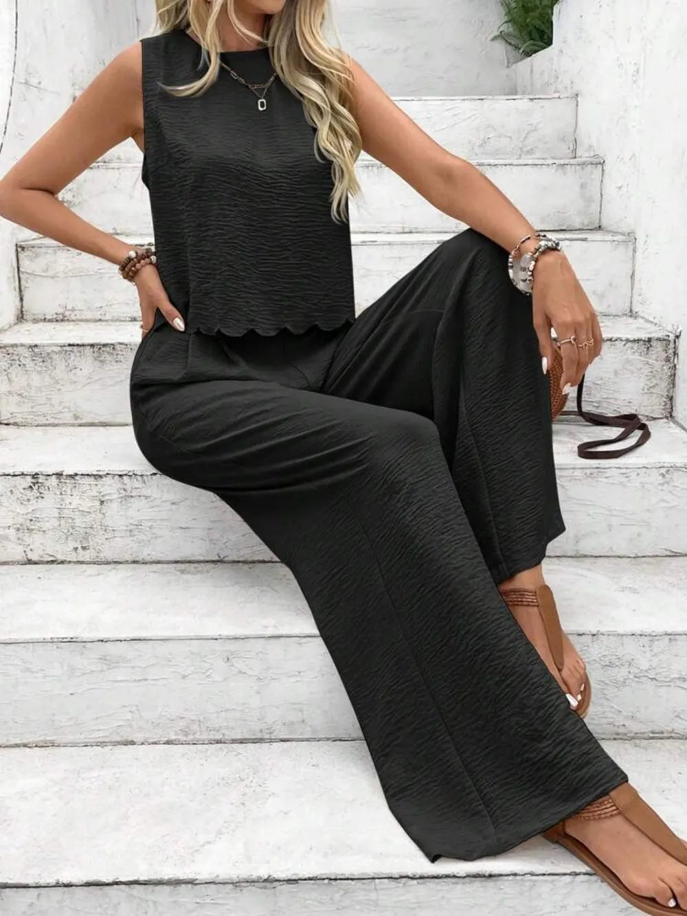Conjunto Noa con Lazo Posterior y Pantalón Palazo, vista adicional 10