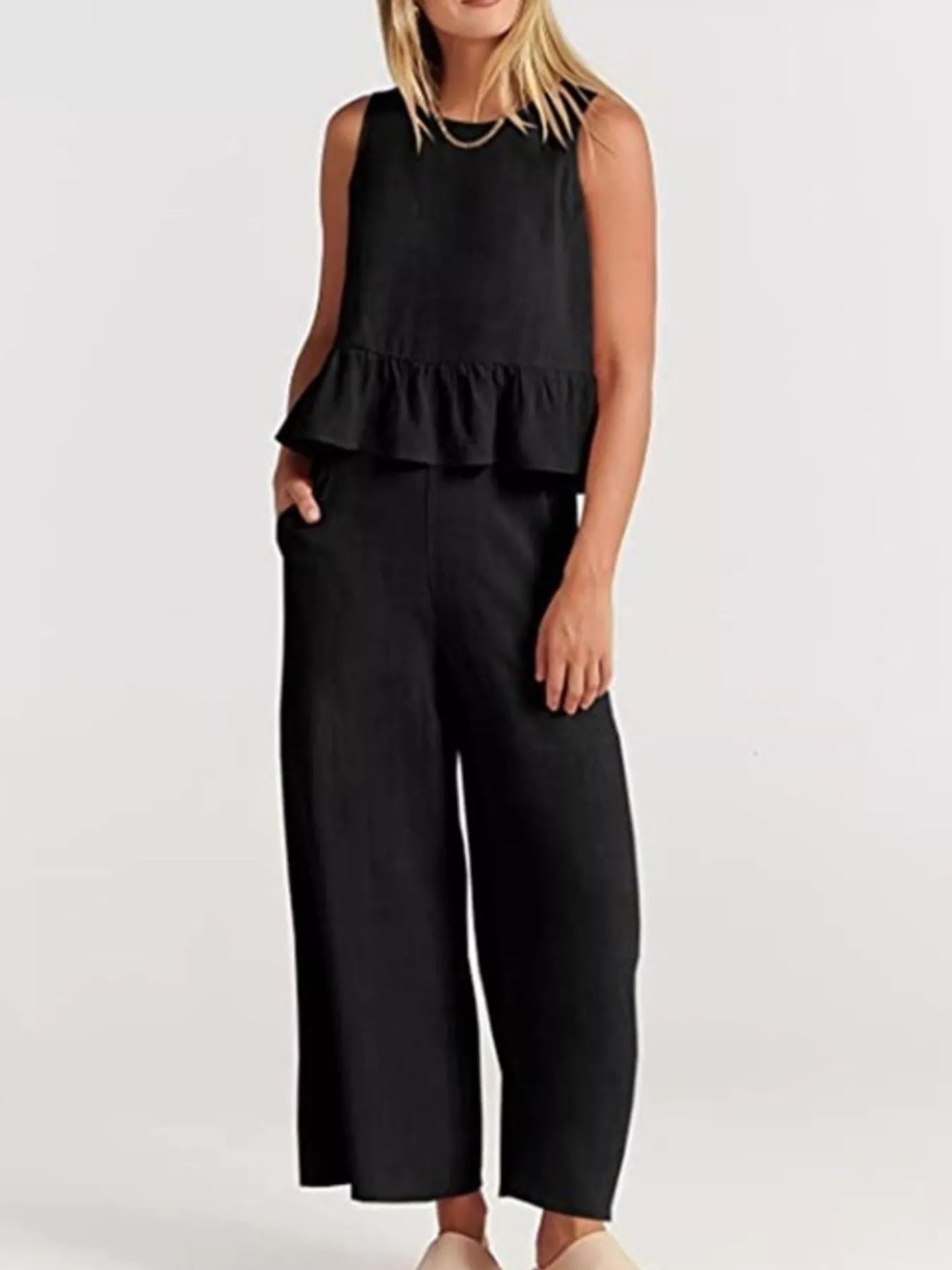 Conjunto Iris con Bajo de Volantes y Pantalón, vista adicional 10