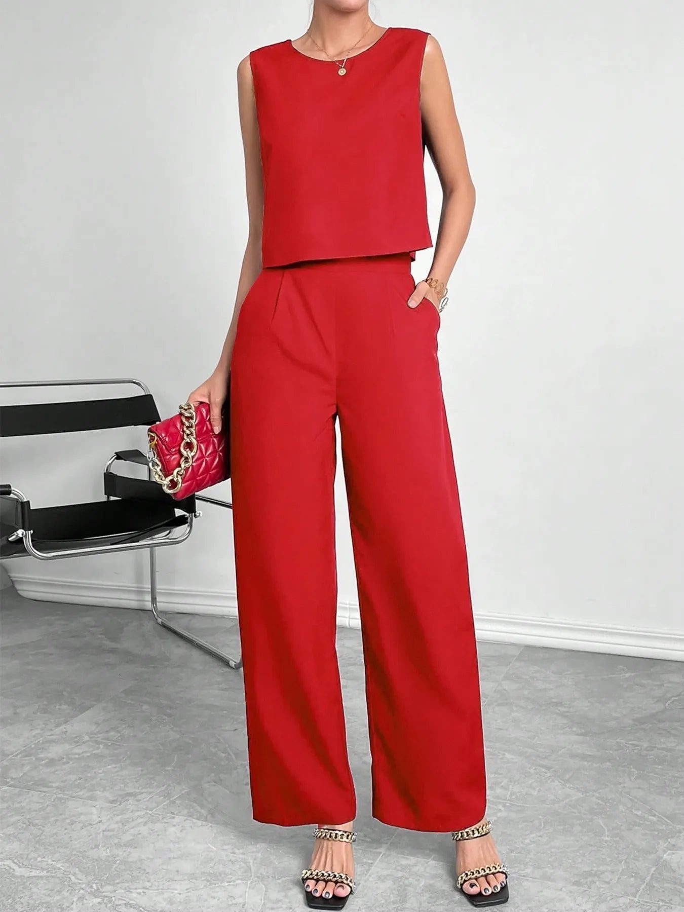 Conjunto Serena de Top y Pantalón con Bolsillos, vista adicional 4