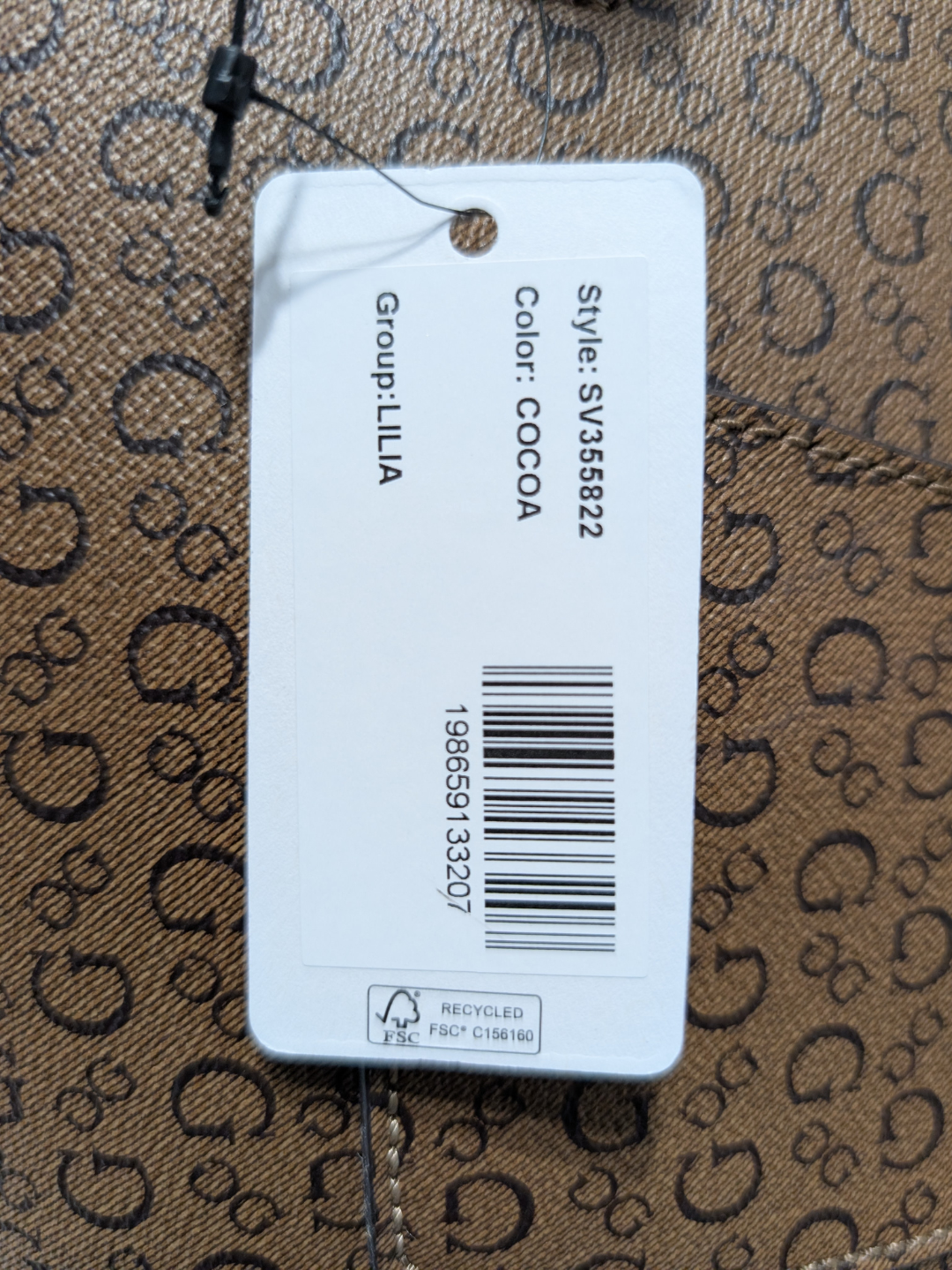 GUESS Bolso Tote Monograma Cocoa