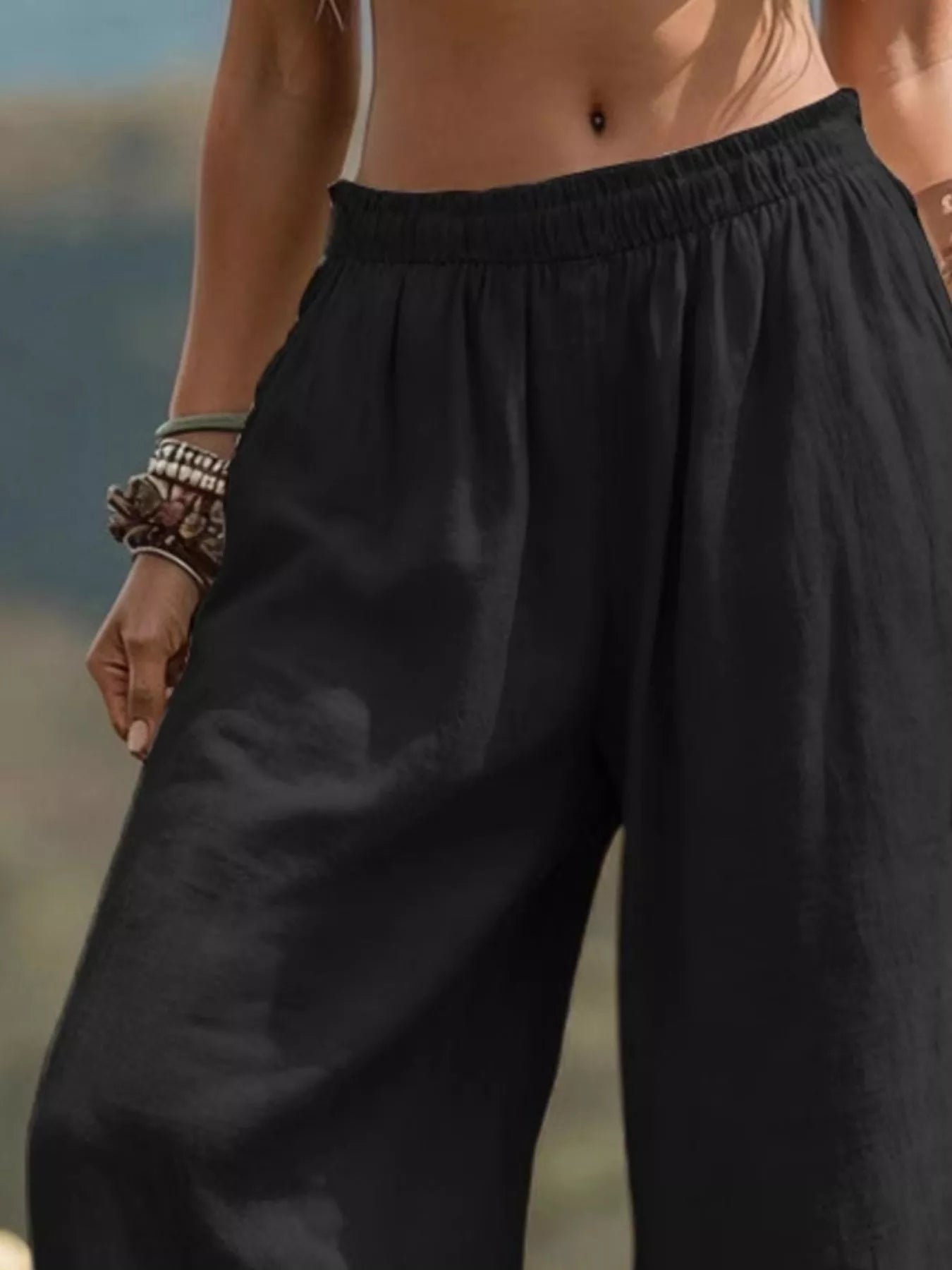 Pantalón Bohemio Paloma de Pierna Ancha, vista adicional 6