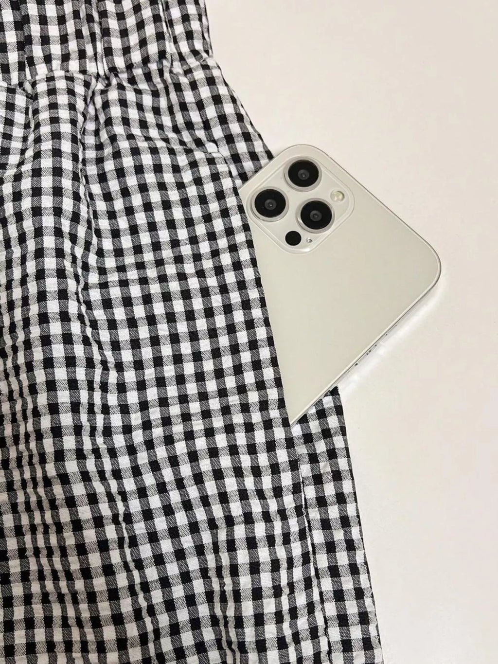 Conjunto Mila a Cuadros con Pantalón de Pierna Ancha, vista adicional 9
