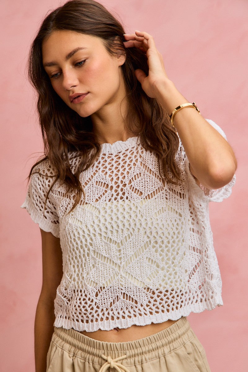 Top Bohemio Luna de Crochet Blanco, vista adicional 10