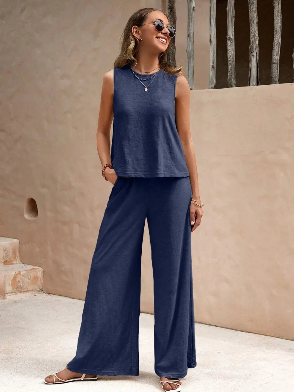 Conjunto Alma de Top Sin Mangas y Pantalón Palazo, vista adicional 15