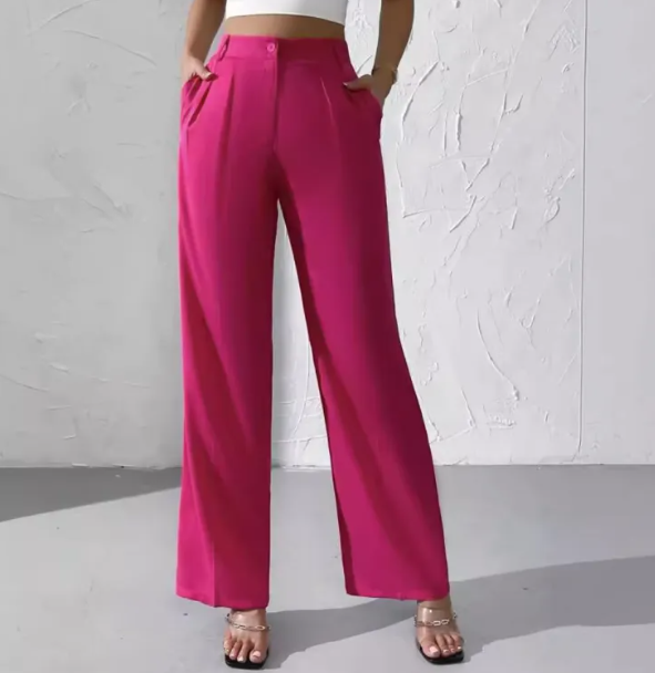 Pantalón Sastre Mariela de Tiro Alto y Pierna Ancha, vista adicional 4