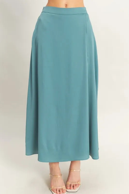 Conjunto Celeste de Top y Falda Maxi, vista adicional 5